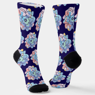 Chaussette Une fleur faite de taches de peinture