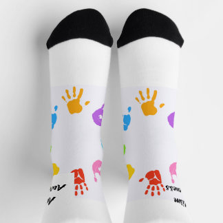Chaussette Une joyeuse fête de la Sensibilisation sur l'autis