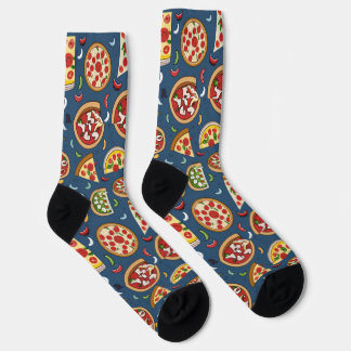 Chaussette unisexe à motif pizza