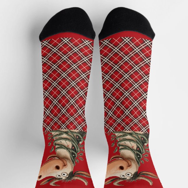 Chaussette Vache de Noël (Haut)