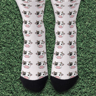 Chaussette Vache mignonne rose