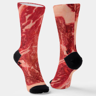 Chaussette Vapeur de Ribeye de viande crue