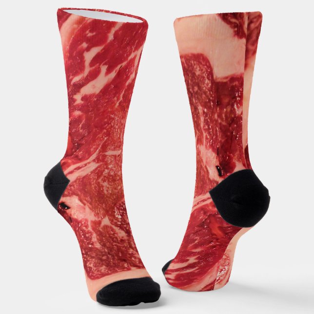 Chaussette Vapeur de Ribeye de viande crue (Angulaire)