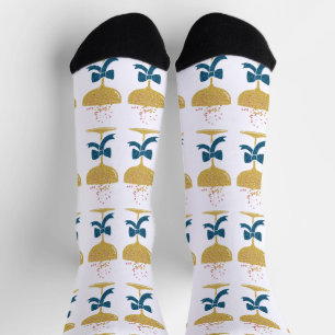 Chaussette Verre à Champagne Pailleté Élégant & Nœud Pailleté