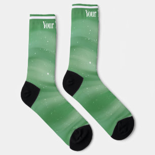 Chaussette Vert clair Nom personnalisé