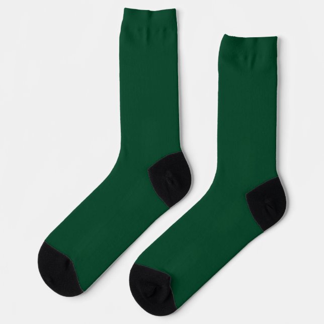 Chaussette Vert de course britannique (couleur solide) (Gauche)
