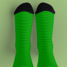 Verte sur Chaussettes d'équipage à rayures vertes
