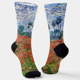 Chaussette Vincent van Gogh - Champ de coquelicots