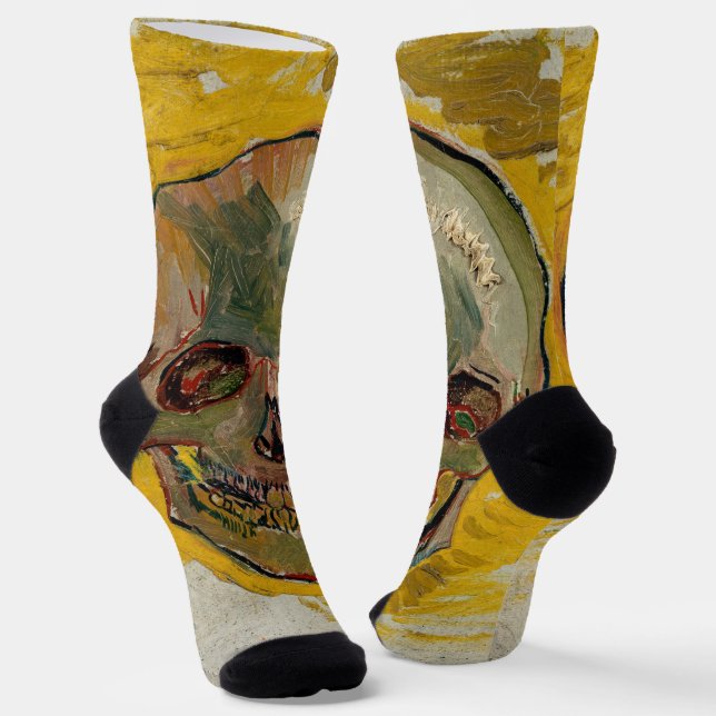 Chaussette Vincent van Gogh - Crâne 1887 #2 (Angulaire)