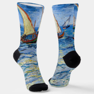 Chaussette Vincent van Gogh - Marine près de Saintes-Maries