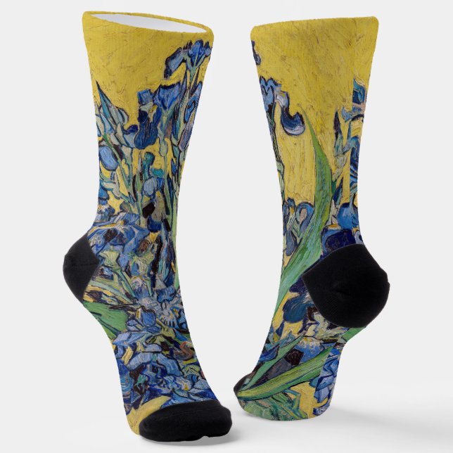 Chaussette Vincent van Gogh - Vase avec Irises (Angulaire)