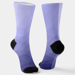 Chaussette Violet bleu maille noir motif