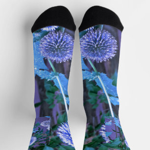 Chaussette violette personnalisée durable de luxe 