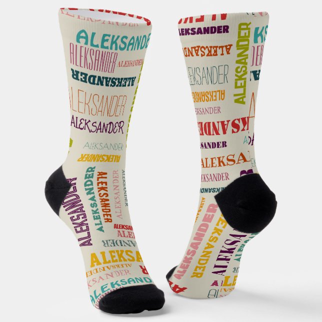 Chaussette Votre (Long) nom est partout (Angulaire)