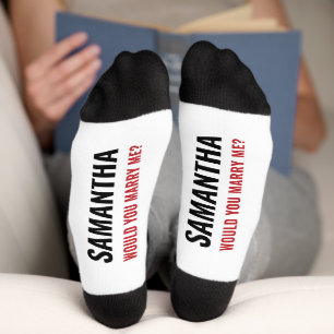 Chaussette Voudrais-Tu M'Épouser ? Proposition de mariage de 
