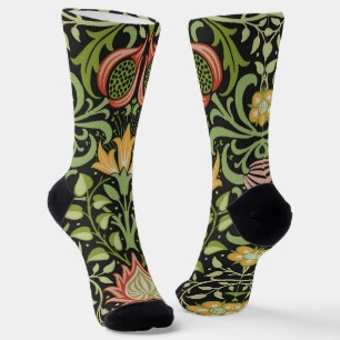 Chaussette William Morris Conception botanique florale persan