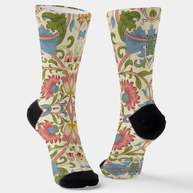Chaussette William Morris Loddon Blossom Motifs Floraux (Angulaire)