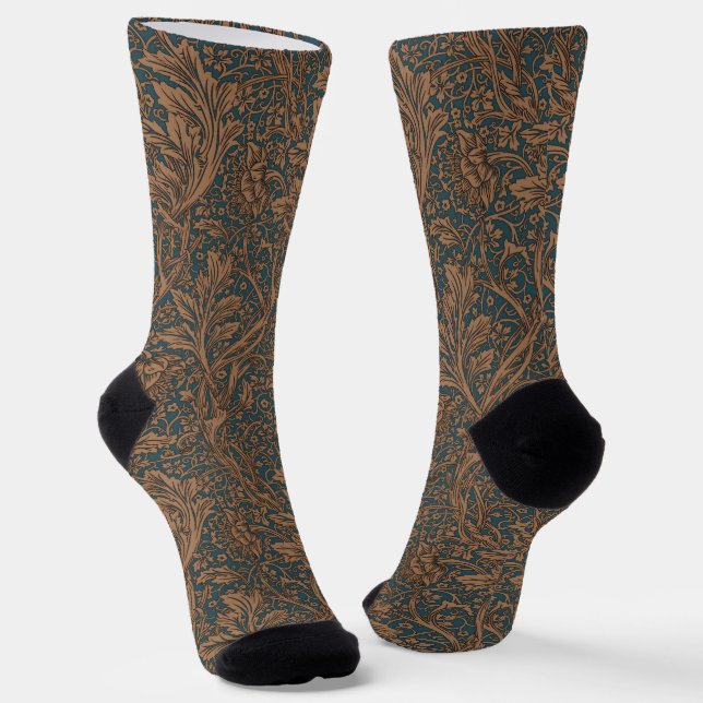 Chaussette William Morris Motif Floral Classique Arcadie (Angulaire)