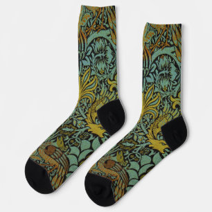 Chaussette William Morris Peacock Dragon Fond d'écran