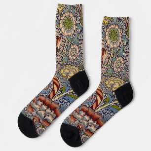 Chaussette William Morris Wandle Anglais Floral Damask Design