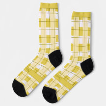 Yellow and White Plaid, Text on Foot