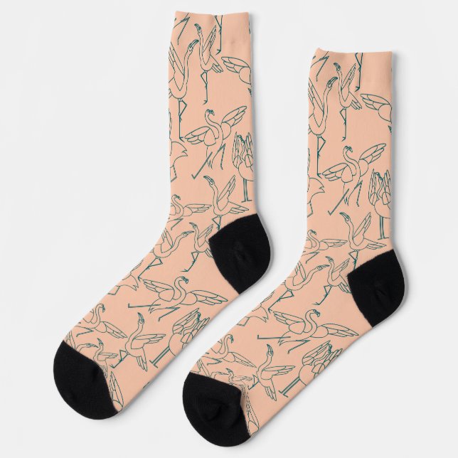 Chaussette Yoga pose motif | Yoga sans couture motif 29 Coque (Gauche)