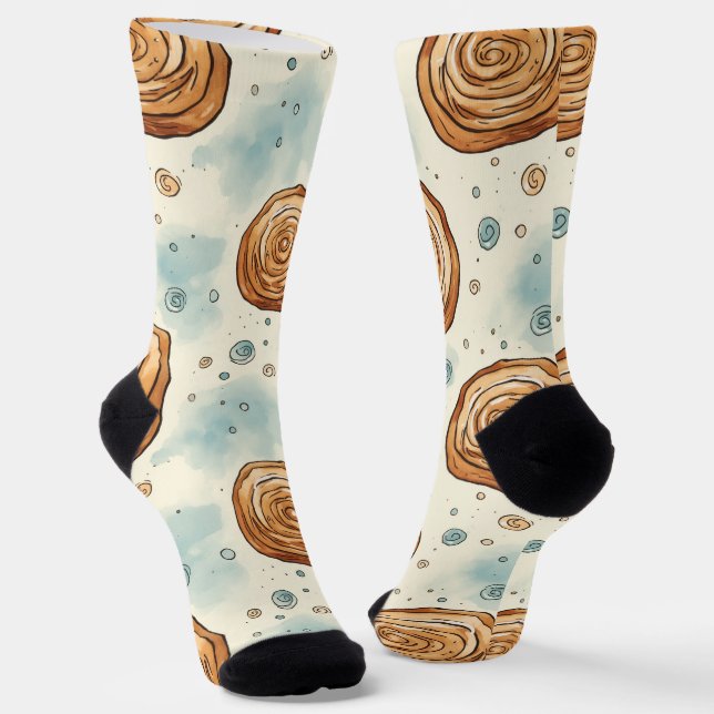 Chaussette Yummy Cinnabon Motif (Angulaire)