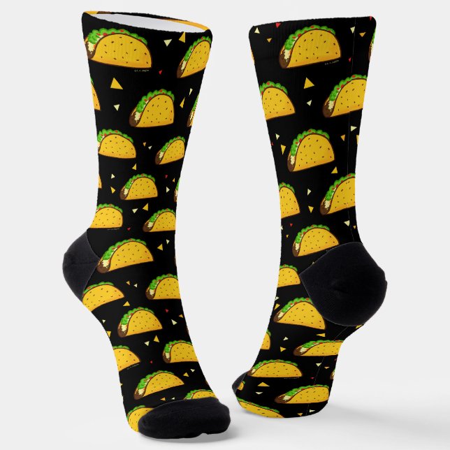 Chaussette Yummy Taco Motif (Angulaire)