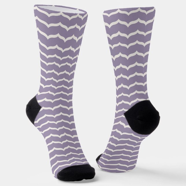 Chaussette Zigzag fleuri (Angulaire)
