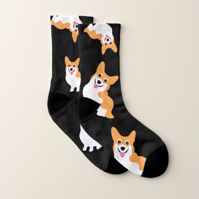 Chaussettes Corgi mignonnes (Paire)
