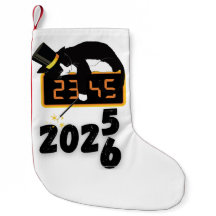 Chaussettes joyeux nouvel an chat