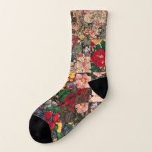 chaussettes motif courtepointe