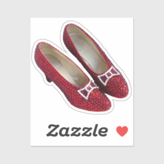Chaussons Rouges Ruby Chaussures Sticker en Vinyl 