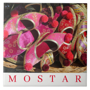 Chaussons souvenir Mostar carreaux céramique