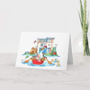 Chaussure de bateau bébé - Faire-part de naissance