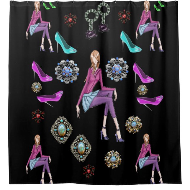 Chaussure de rideau de douche (Devant)