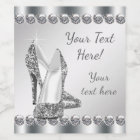 Chaussure haute talon Étiquettes bouteille de vin