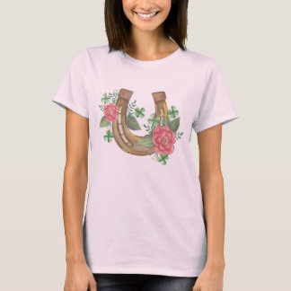 Chaussure Lucky Cheval T-Shirt Aquarelle Tee