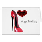 Chaussure Red Stiletto et coeur 3D