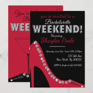 Chaussure scintillante, invitations de partie de