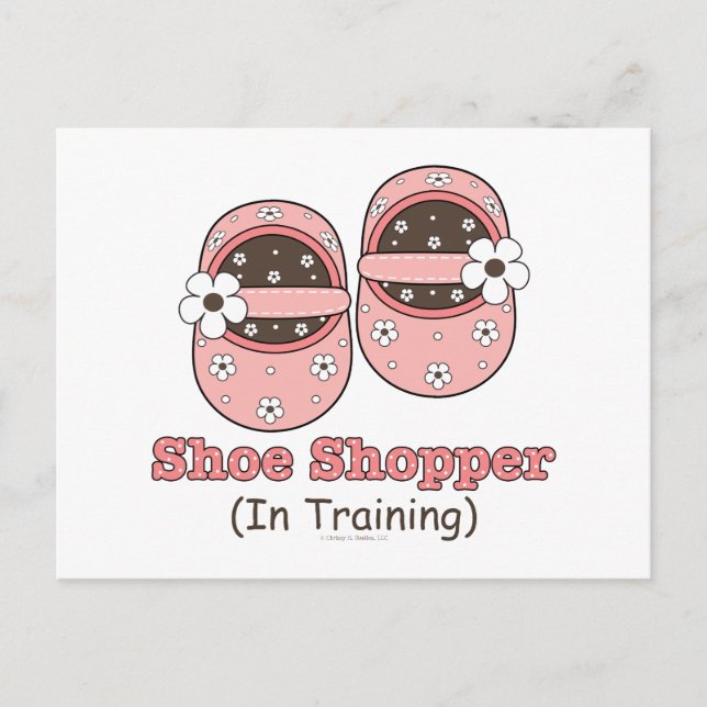 Chaussure Shopper En Formation Carte Postale (Devant)