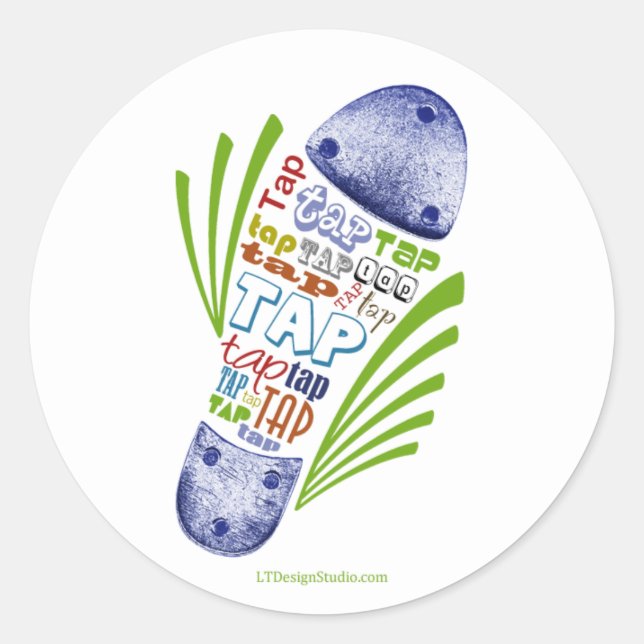 Chaussure sur robinet - Stickers (Devant)