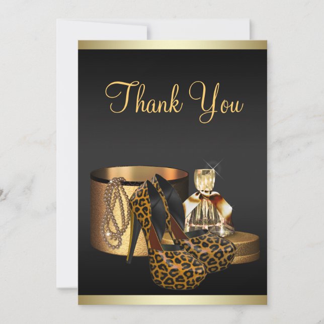 Chaussures à talon élevé Carte de remerciements Le (Devant)