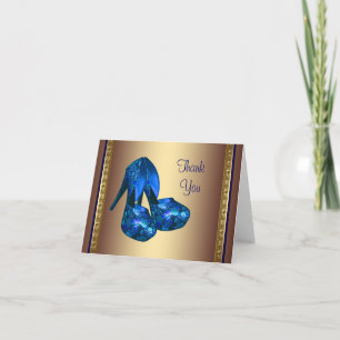 Chaussures à talons hauts bleu roi Merci voiture o