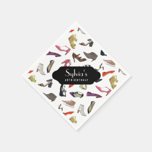 Chaussures branchées serviettes en papier