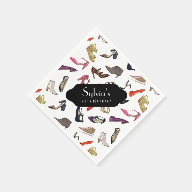 Chaussures branchées serviettes en papier (Coin)