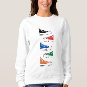 Chaussures Casual Colorées Sweatshirt Femme