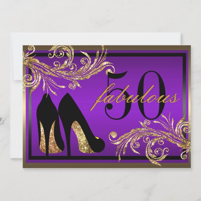 Chaussures dansantes - Invitation fabuleuse 50e an (Devant)