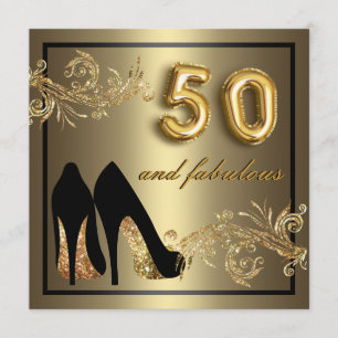 Chaussures dansantes - Invitation fabuleuse 50e an