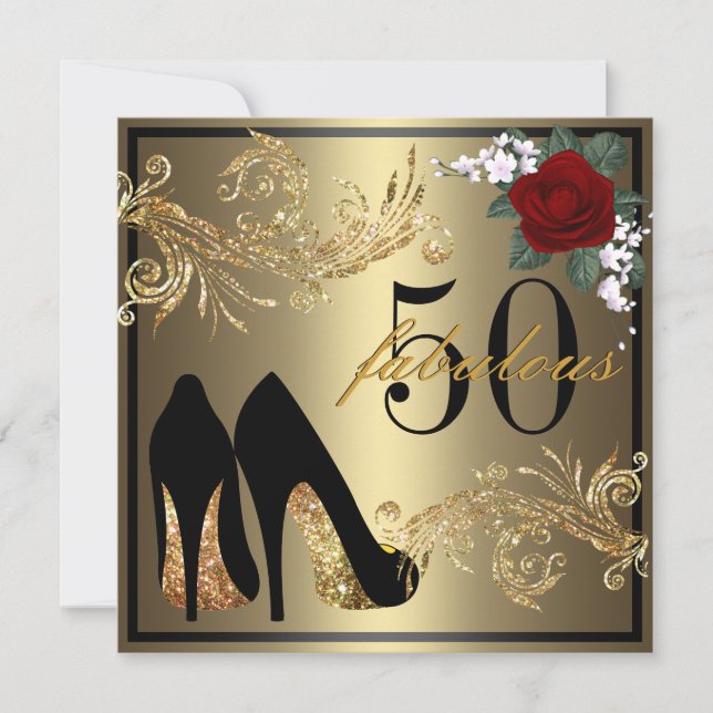 Chaussures dansantes - Invitation fabuleuse 50e an (Devant)